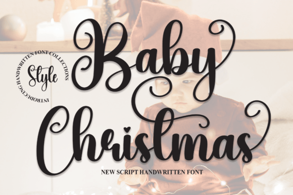 Baby Christmas Font: Elegant Script for Digital Design