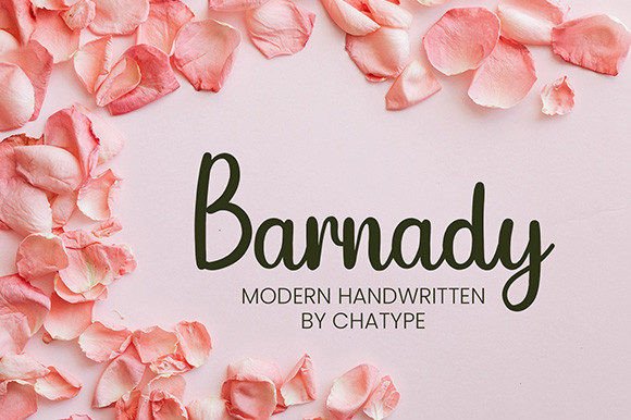 Barnady Font: A Handwritten Typeface for Authentic Branding