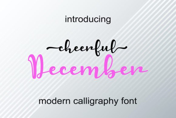 Cheerful December: A Script Font for Creative Projects