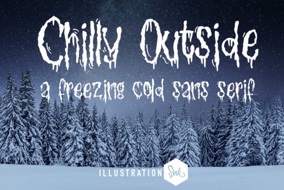 Chilly Outside: A Frosty Typeface for Winter Editorial Design