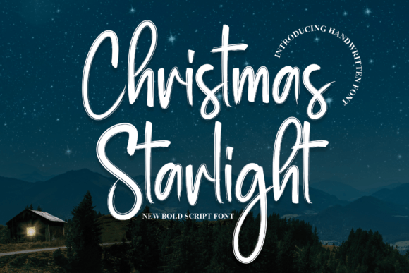 Christmas Starlight: A Festive Typeface for Digital Design