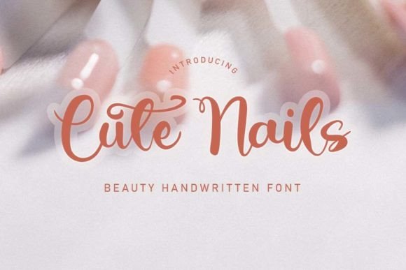 Cute Nails Font for Web Design