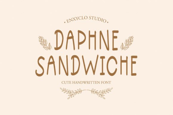 Daphne Sandwiche: A Playful Script Font for Editorial Design