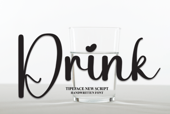 Drink: A Handwritten Font for Makers and Sellers