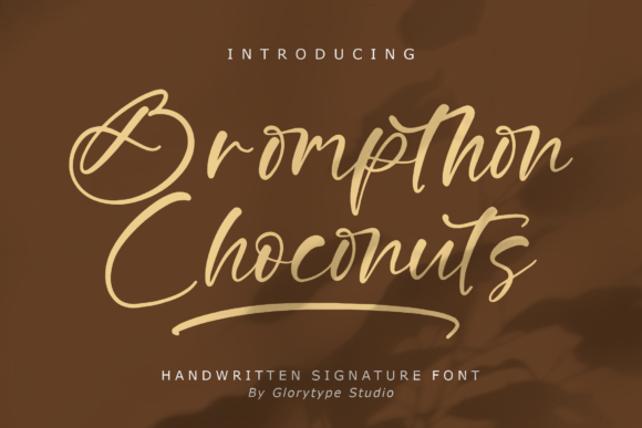 Elevate Web Design with the Brompthon Choconuts Typeface