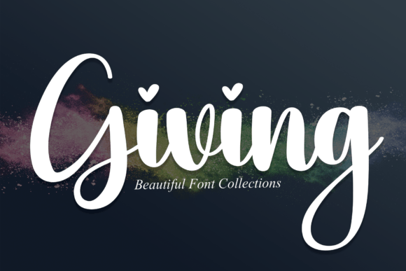 Giving: A Font for Creative Campaigns