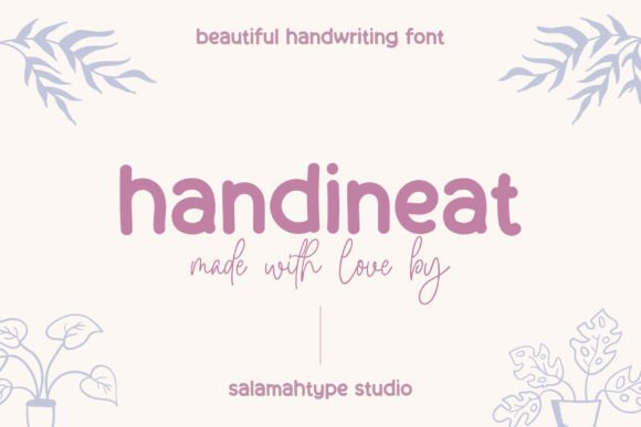 Handineat: A Handwritten Font for Elegant Design