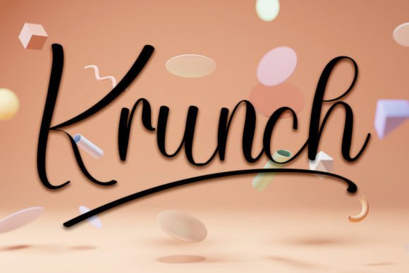 Krunch: A Handwritten Font for Elegant Design