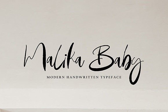 Malika Baby: A Charming Script Font for Elegant Branding
