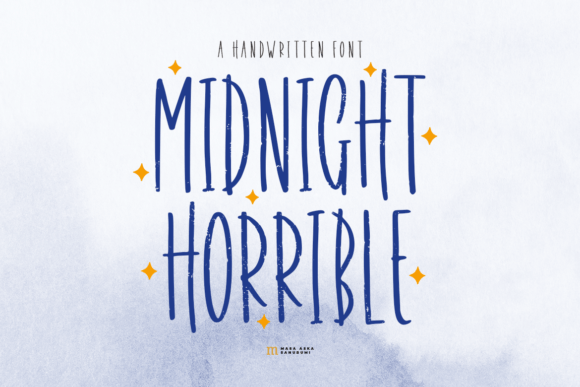 Midnight Horrible: The Playful Handwritten Font for Crafters
