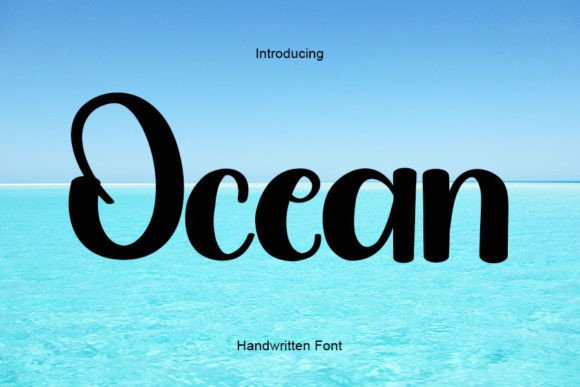 Ocean: A Handwritten Font for Web Design