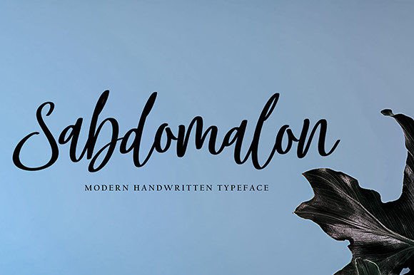 Sabdomalon Font Review: A Charming Script for Brand Identity