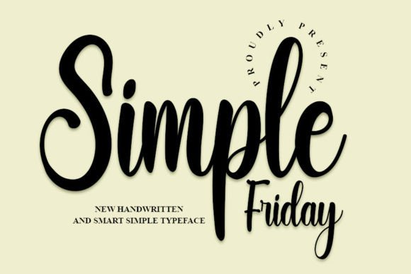 Simple Friday: A Stylish Font for Creative Projects
