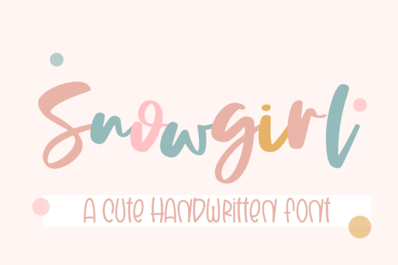 Snowgirl: A Delicate Handwritten Font