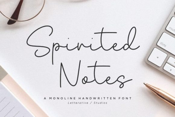Spirited Notes: A Modern Script Font