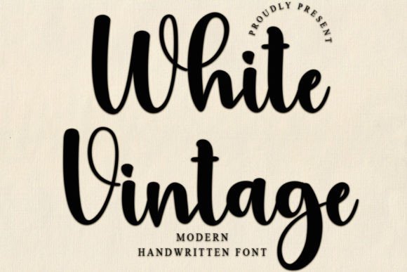 White Vintage Font: Elevating Web Design with Timeless Script