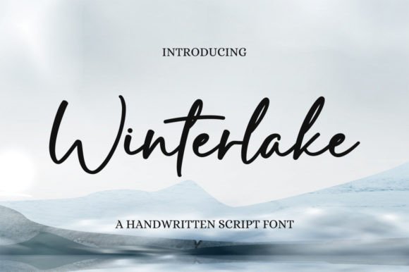 Winterlake: A Flowing Script Font for Editorial Elegance
