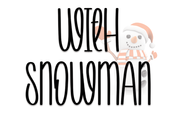 With Snowman Font for Business